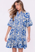 Load image into Gallery viewer, Lola Dress (White Blue)
