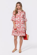 Load image into Gallery viewer, Lola White Red Dress
