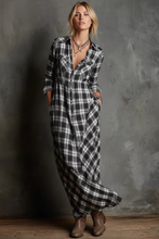 Load image into Gallery viewer, Plaid dress on blonde model

