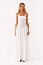 Load image into Gallery viewer, White Maxi Dress on Model
