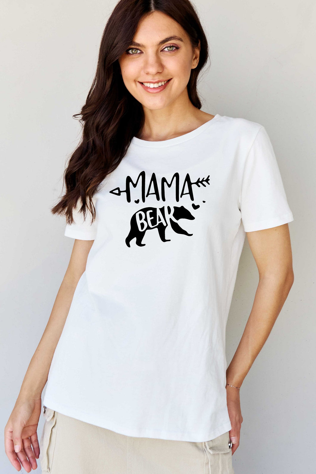 MAMA BEAR Graphic Cotton T-Shirt