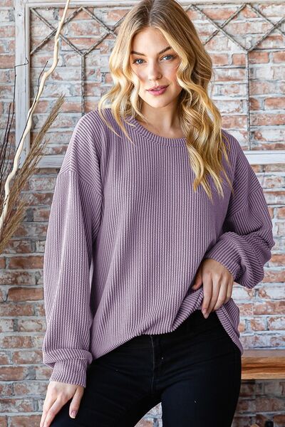 Lilac Drop Shoulder Blouse