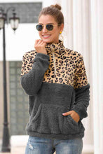 Load image into Gallery viewer, Leopard Dropped Shoulder Sweatshirt
