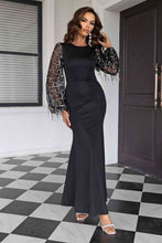 Load image into Gallery viewer, Sequin Round Neck Maxi Dress
