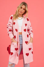 Load image into Gallery viewer, Heart Cardigan with Pockets
