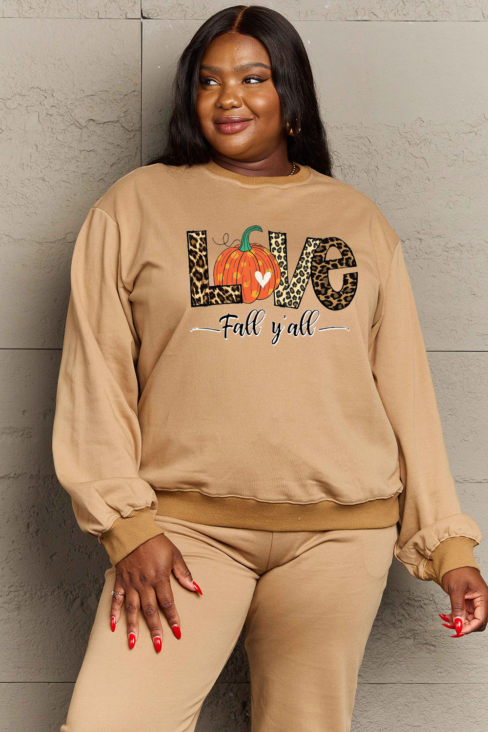 I LOVE FALL Y'ALL Graphic Sweatshirt