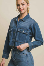 Load image into Gallery viewer, Lovely Cropped Denim Jacket
