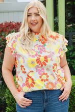 Load image into Gallery viewer, Floral Butterfly Sleeve Blouse
