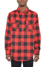 Load image into Gallery viewer, Checkered Long Sleeve Flannel Shirt
