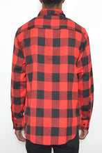 Load image into Gallery viewer, Checkered Long Sleeve Flannel Shirt
