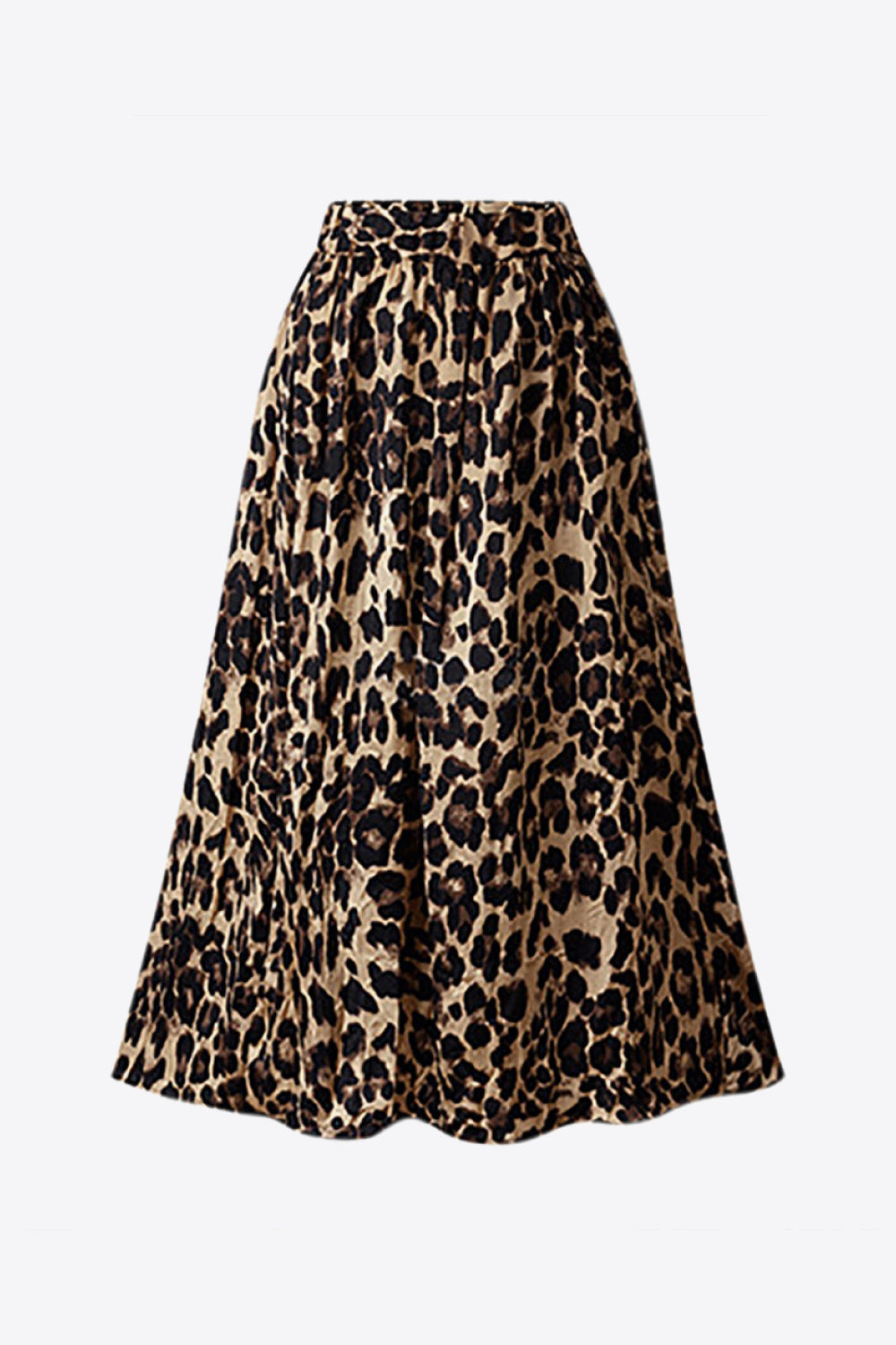Leopard Print Midi Skirt