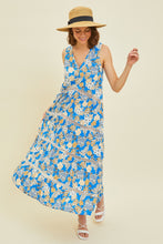 Load image into Gallery viewer, HEYSON Printed Crochet Trim Maxi Dress
