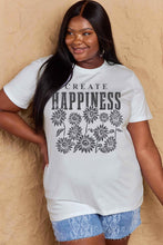 Load image into Gallery viewer, CREATE HAPPINESS Graphic Cotton T-Shirt
