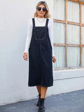 Load image into Gallery viewer, Happy within Denim  Dress with Pocket
