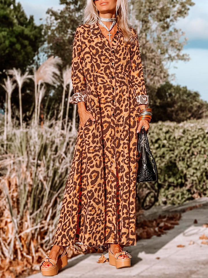 Forever Grateful Leopard Maxi Dress