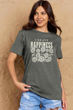 Load image into Gallery viewer, CREATE HAPPINESS Graphic Cotton T-Shirt
