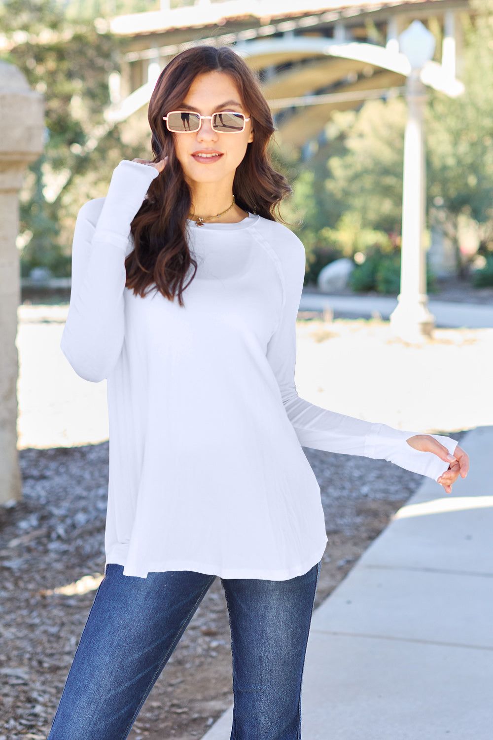 Round Neck Long Sleeve T-Shirt