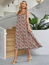 Load image into Gallery viewer, Printed Ruffled Sleeveless Midi Dress
