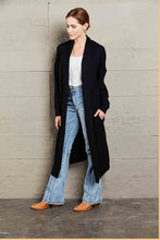 Load image into Gallery viewer, Double Take Waffle  Duster Cardigan
