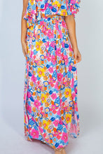 Load image into Gallery viewer, Sunshine &amp; Blossoms Full Size Floral Smocked Maxi Skirt
