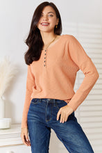 Load image into Gallery viewer, Basic Bae Half Button Long Sleeve Top
