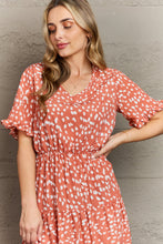 Load image into Gallery viewer, Hailey &amp; Co Positive Thoughts Printed Woven Ruffle Dress
