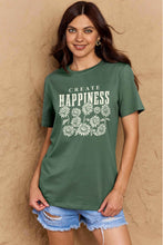 Load image into Gallery viewer, CREATE HAPPINESS Graphic Cotton T-Shirt
