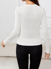 Load image into Gallery viewer, V-Neck Buttoned Long Sleeve Knit Top

