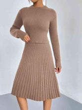 Load image into Gallery viewer, Rib-Knit Sweater and Skirt Set
