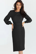 Load image into Gallery viewer, Favored Pleated Sweater Dress

