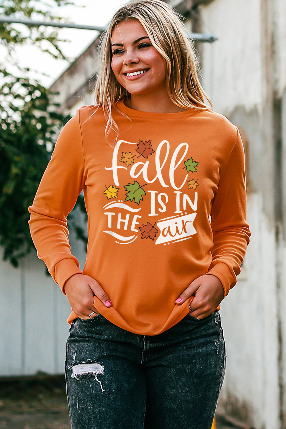 FALL IS IN THE AIR Graphic Sweatshirt