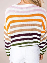 Load image into Gallery viewer, Striped Round Neck Knit Top
