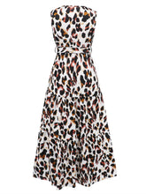 Load image into Gallery viewer, Tied Printed Surplice Tiered Tank Dress
