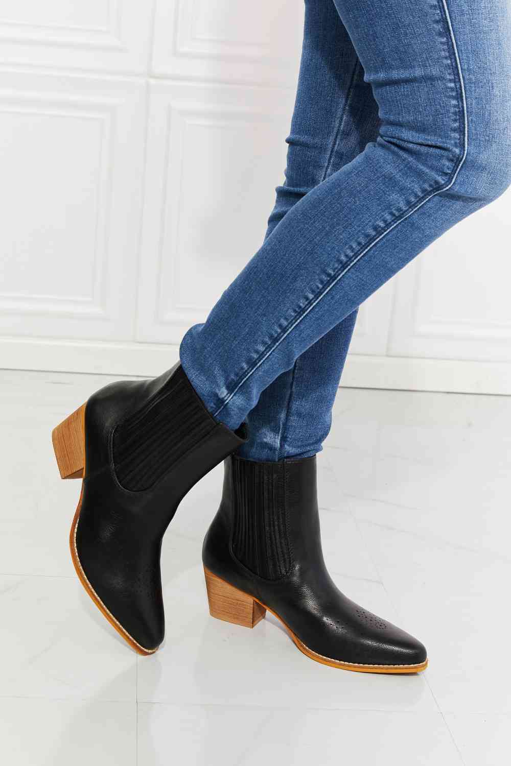 Love the Journey Stacked Heel Chelsea Boot