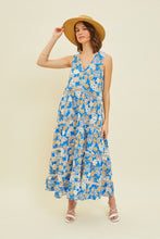 Load image into Gallery viewer, HEYSON Printed Crochet Trim Maxi Dress
