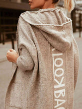 Load image into Gallery viewer, Open Front Hooded Sweater with Pockets
