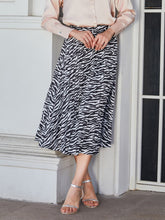 Load image into Gallery viewer, Double Take Animal Print Pleated Midi Skirt
