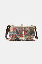 Load image into Gallery viewer, Nicole Lee USA Signature Kiss Lock Crossbody Wallet
