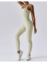 Load image into Gallery viewer, Wide Strap Sleeveless Active Jumpsuit
