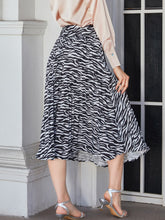 Load image into Gallery viewer, Double Take Animal Print Pleated Midi Skirt
