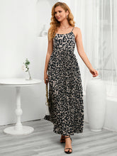 Load image into Gallery viewer, Leopard Print Spaghetti Strap Pleated Dress
