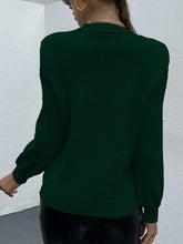 Load image into Gallery viewer, Pearl Round Neck Sweater
