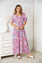Load image into Gallery viewer, Double Take Multicolored V-Neck Maxi Dress
