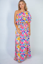 Load image into Gallery viewer, Sunshine &amp; Blossoms Full Size Floral Smocked Maxi Skirt
