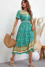 Load image into Gallery viewer, Bohemian Short Sleeve Midi Dress
