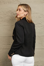 Load image into Gallery viewer, Double Breasted Padded Shoulder Blazer
