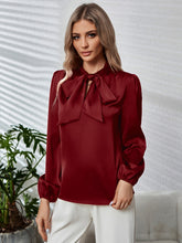 Load image into Gallery viewer, Jirah Long Puff Sleeve Blouse

