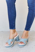 Load image into Gallery viewer, Misty Blue Platform Sandals
