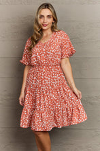 Load image into Gallery viewer, Hailey &amp; Co Positive Thoughts Printed Woven Ruffle Dress
