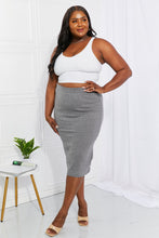 Load image into Gallery viewer, Effortless Class Ribbed Midi Skirt
